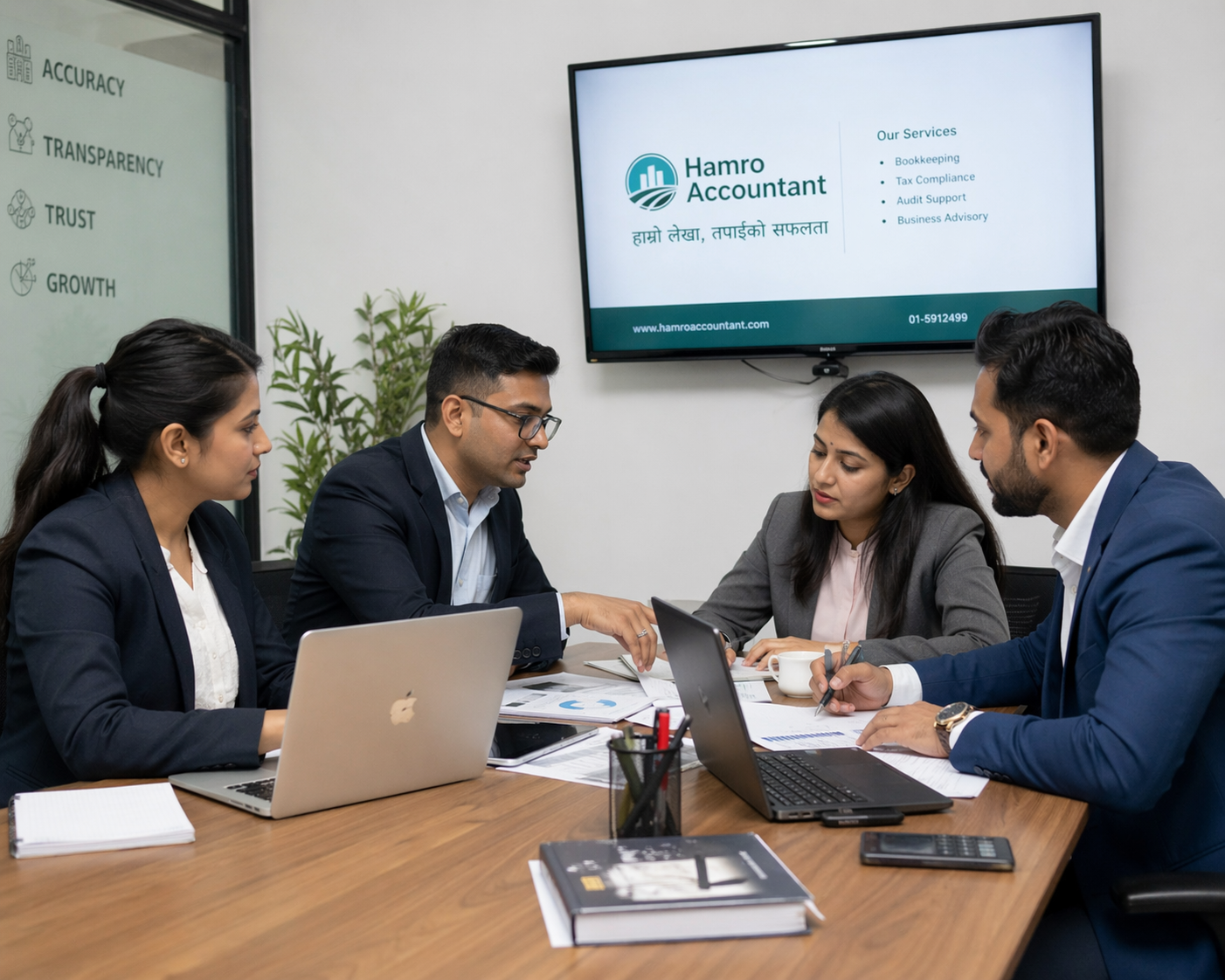 Nepali tax agent in Australia registration guide with tax documents, laptop, Nepal flag and Australian accounting support